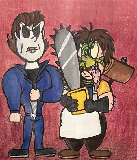 Micheal Myers and Leatherface by Crazyimp on Newgrounds