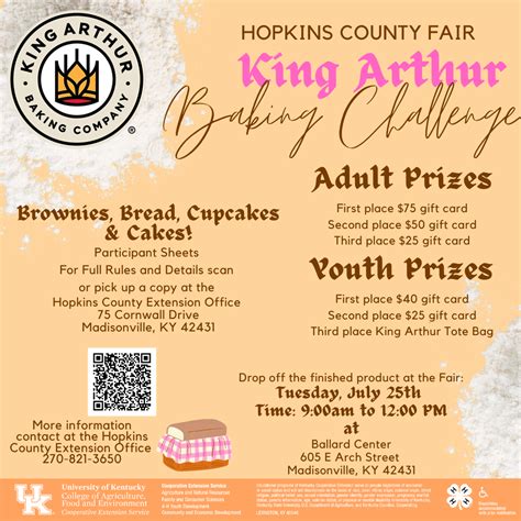 King Arthur Baking Challenge | Hopkins County Extension Office