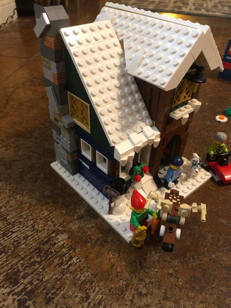 MOC Winter House with full interior : r/lego