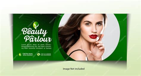 Premium Vector | Beauty parlor banner design template