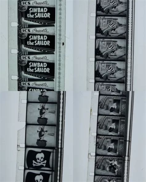 16MM ANIMATION CARTOON film Sinbad the Sailor B&W metalreel $16.00 - PicClick CA