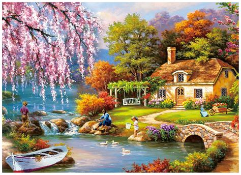 Mini jigsaw puzzles 1000 pieces wooden Assembling picture space travel Landscape puzzles toys ...