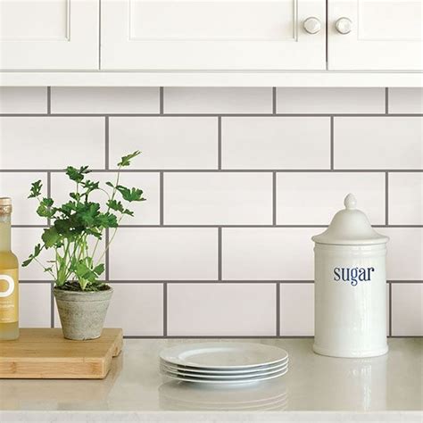 NH2363 - Subway Peel and Stick Backsplash Tiles - by In Home