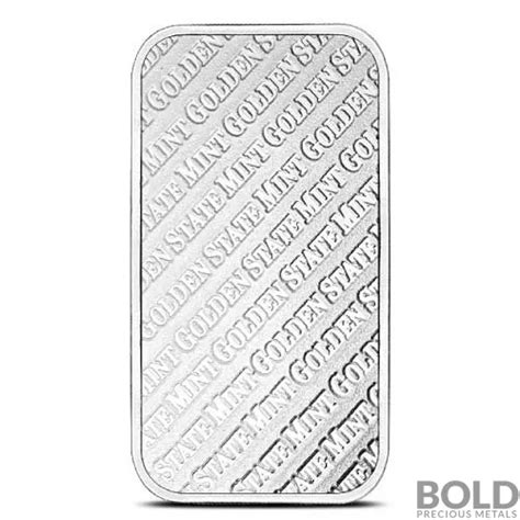 1 oz Golden State Mint Silver Bar | BOLD Precious Metals