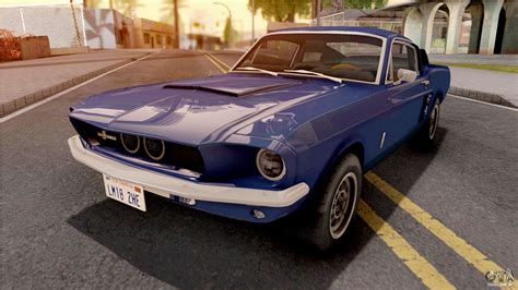 Ford Mustang Shelby GT500 1967 Blue para GTA San Andreas