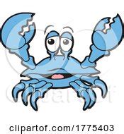 Free Clipart of Cartoon Red Crab