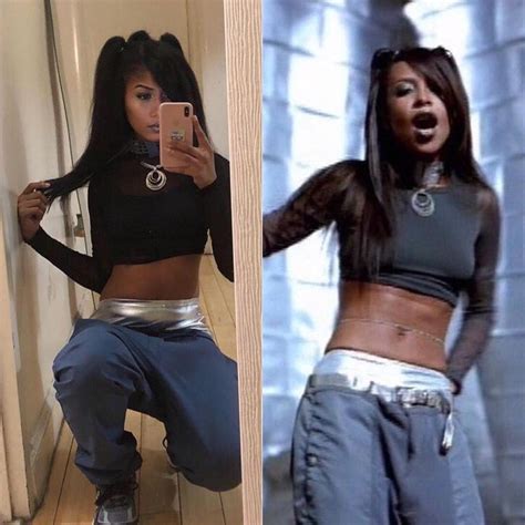 Aaliyah Haughton on Instagram: “@jtease24 on point 🙌🏾 #Aaliyah #Halloween2018” | Aaliyah outfits ...