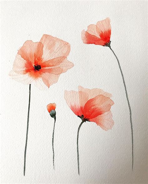 30 Watercolor Flower Painting Ideas for Beginners - Beautiful Dawn Designs