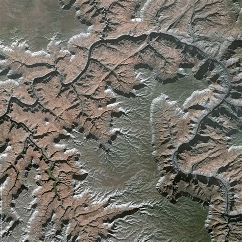 Satellite Image - Grand Canyon National Park, United States - Spot ...