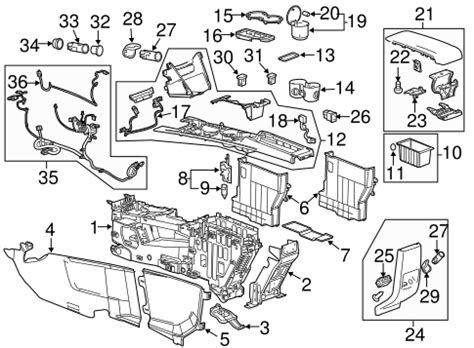 Center Console for 2015 GMC Terrain | GMPartsDirect.com