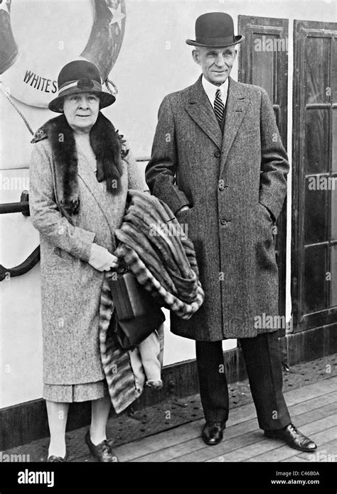 Henry Ford and his wife Clara Bryant Ford, 1928 Stock Photo - Alamy