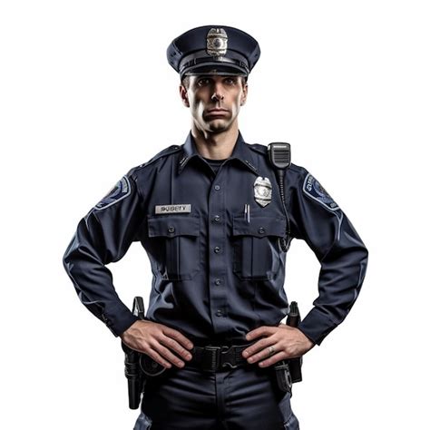 Premium Photo | A man wearing a uniform with the word police on it