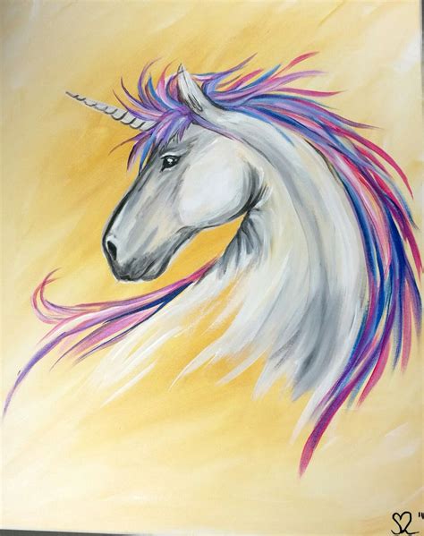 Unicorn painting by Shiloh Leigh. NC artist . #Unicorn #art #painting #unicornart #shiloHeArtco ...