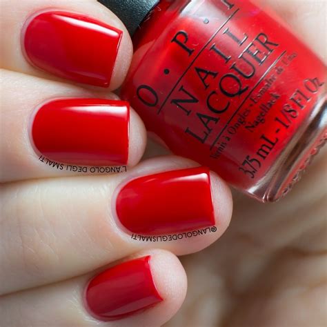 OPI, Big Apple Red (NL N25) Opi Red Nail Polish, Red Gel Nails, Red ...