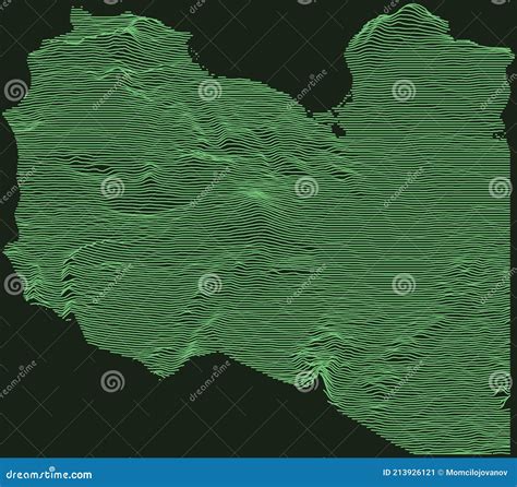 Dark Topographic Map of Libya Stock Vector - Illustration of graphic ...