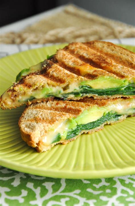 Spinach and Avocado Grilled Cheese - Peas and Crayons