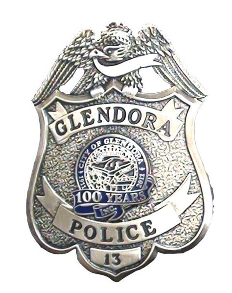 Glendora Police Wear Badge of Historical Pride | Glendora, CA Patch