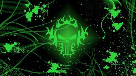 Neon Green Skull Wallpapers - Top Free Neon Green Skull Backgrounds - WallpaperAccess