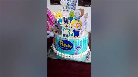 birthday cake Pororo poby luppy crong Petty Eddy rody #pororo #shorts - YouTube