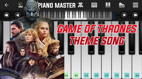 Game of Thrones Theme on Piano Tutorial - YouTube