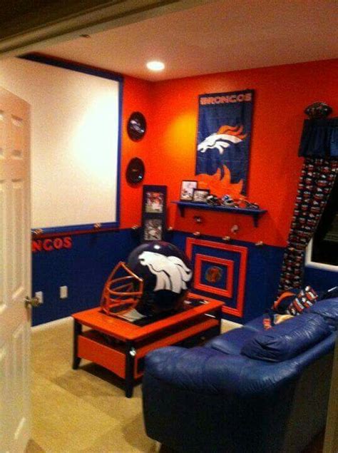 Broncos Cave | Denver broncos, Denver broncos room, Denver broncos bedroom