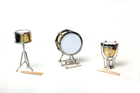 Kettledrum Orchestra Snare Drum And Bassdrum Isolated On White ...