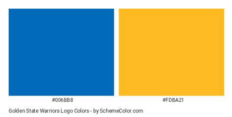 Golden State Warriors Logo Color Scheme » Blue » SchemeColor.com