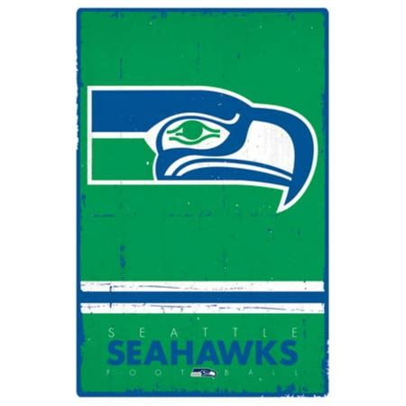 Seattle Seahawks Retro Throwback Logo NFL Football Sports Poster 22x34 ...