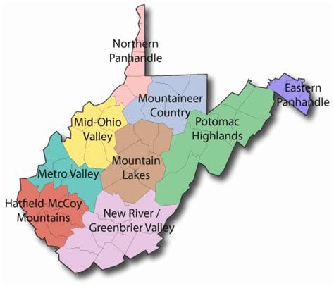 West Virginia State Parks Map - Printable Map