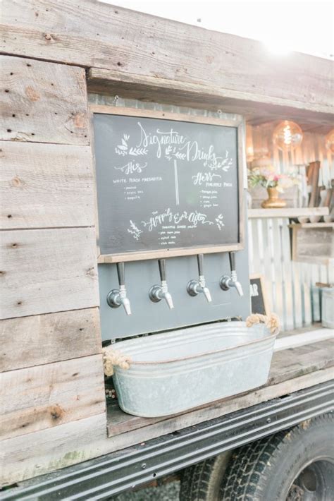 Pretty pink barn wedding inspiration with creative cocktails & desserts