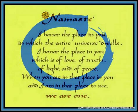 The world healing mantra.