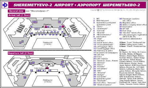 Sheremetyevo International Airport Map - Sheremetyevo International ...