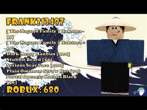 Samurai Japanese Roblox Outfits [Part #3] - YouTube