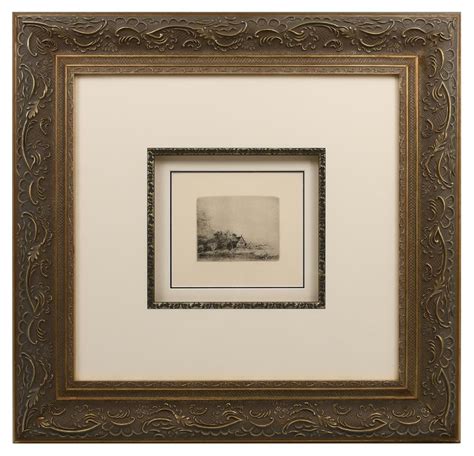 Sold Price: REMBRANDT ETCHING LANDSCAPE WITH A COW - June 6, 0122 12:00 ...