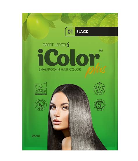 ICOLOR, Organic Hair Dye Shampoo 25ml Black | Watsons Philippines