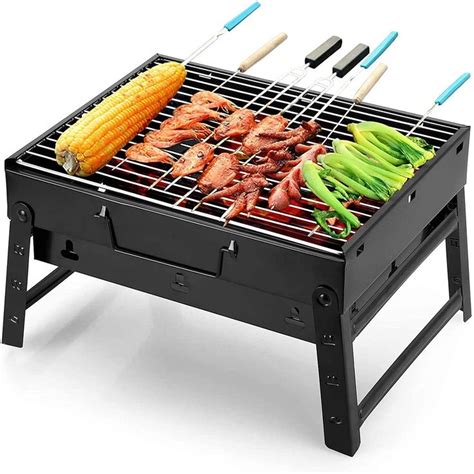 Grill BBQ Holzkohlegrill Kleinen Grill Mini Grill Faltbare Grill für Garten Camping Park ...