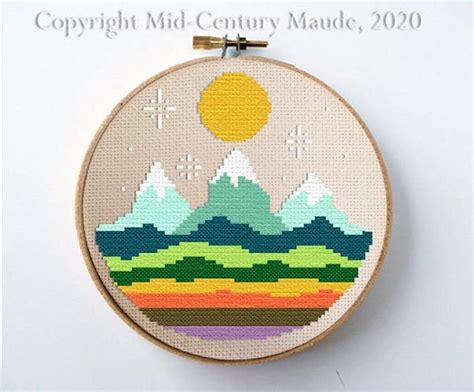 10+ Modern Cross Stitch Kits - Cutesy Crafts