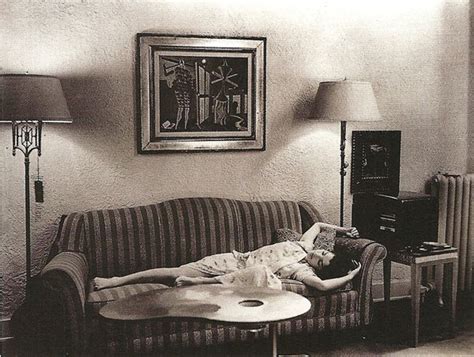 Juliet Browner in minotaure repose below Le beau temps Vine Street studio, Los Angeles, 1945 by ...