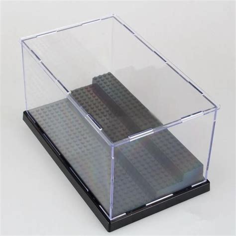 3 Steps Display Box Dustproof ShowCase for Building Blocks Clear UV ...