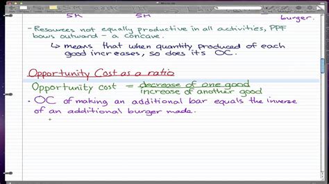 Microeconomics - 11: Opportunity Cost as a ratio - YouTube