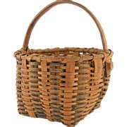 ca.1890 Greene County Virginia Painted Basket | Painted baskets, Basket ...