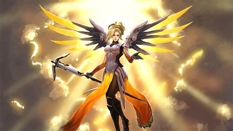 Overwatch Mercy Fanart Wallpaper,HD Games Wallpapers,4k Wallpapers ...