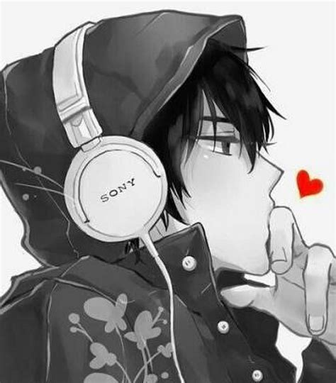 Cool Anime Boy With Headphones Drawing, anime guy with hoodie HD phone ...