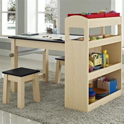 Altra Kids Maple Wood Activity Table with Two Stools - 16134121 ...