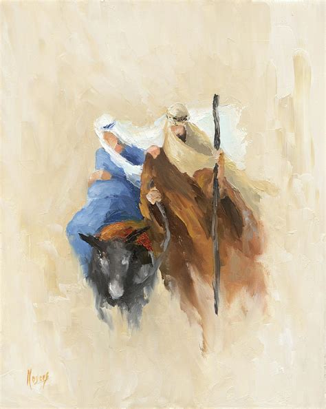 Journey to Bethlehem Painting by Mike Moyers - Pixels