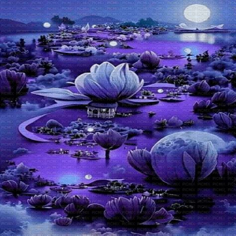 fantasy background by nataliplus, fantasy , background , blue , purple , night - Free PNG - PicMix