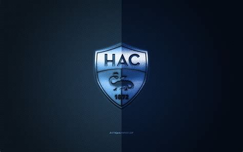 Download wallpapers Le Havre AC, French football club, Ligue 2, blue ...