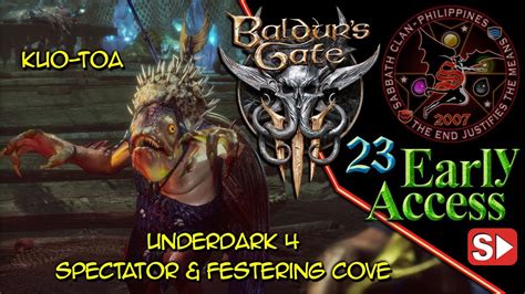 BG3 Early Access 23: Underdark 4 Festering Cove – Killing the Spectator ...