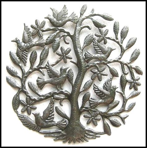 METAL TREE BIRDS Metal Wall Art Metal Wall Decor Haitian - Etsy