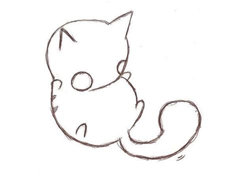 28+ Collection of Cat Chibi Drawing ... | Cat drawing, Drawings, Chibi